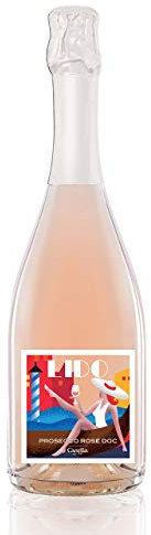 LIDO Pink Prosecco Rosé Low Sugar Brut Millesimato (1 x 75 cl Bottle)