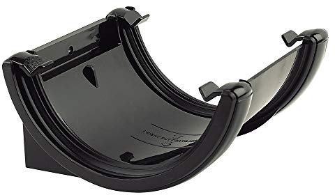 FloPlast - Half Round Union Bracket 112mm Black