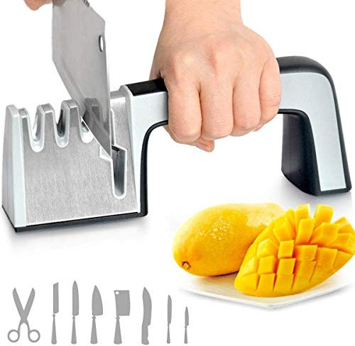 SMSOM Work Sharp Precision Adjust Knife Sharpener,4 In 1 Cutlery Quick Edge Knife Sharpener of Household Knives Fast