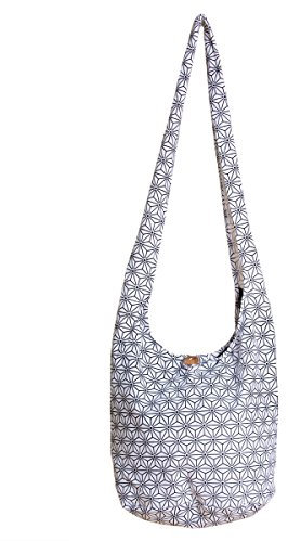 PANASIAM Shoulderbag Asanoha Design in white, L