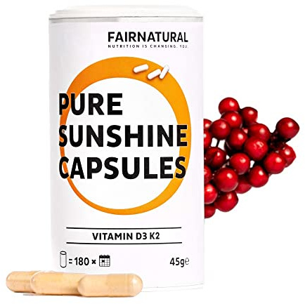 Premium Vitamin D3 K2 mit hoher Bioverfügbarkeit [Regional aus Deutschland] 90 Kapseln für 6 Monate | Clean & hochdosiert mit besten Zutaten
