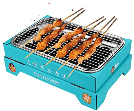 Edorco Griglia USA e Getta, Monouso Carbone Compatto Griglie a Carbone da Campeggio, Griglia per Barbecue Portatile USA e Getta BBQ all'aperto pochi Secondi per Iniziare