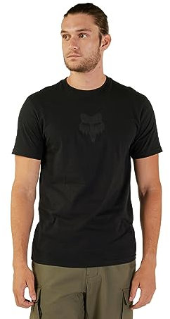 Fox Racing Fox Head Short Sleave Prem – T-shirt lifestyle – T-shirt manches courtes – T-shirt décontracté – matériau doux – T-shirt coton – léger – stable – Black/Black, Taille: S