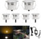 6er Set Led Terrassenbeleuchtung Terrassen Einbaustrahler Außen,DC12V Ø31mm 0.6W LED Einbaustrahler Aussen,Warmweißer 3000K Led Spot IP67 Led Boden Auße