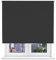 HOME MERCURY- Estor Opaco Enrollable Blackout, Estores térmicos, Persiana Enrollable Blackout para Ventanas. Fácil Instalación (120x180cm, Negro)