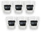 Set 6 Bicchieri in Vetro Acqua Everyday, capacità 250 ml,Trasparente, Cerve Linea LAVAGNA, per Lavastoviglie, Lavorazione Italiana decoro Scritta nero Water, Ideale Casa