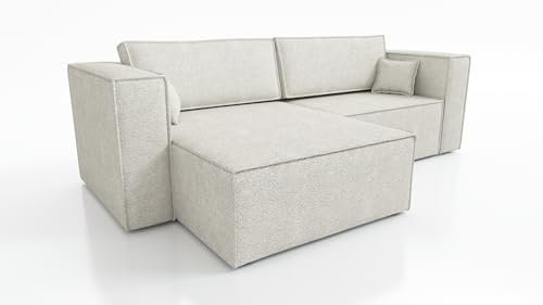 IWMAR MÖBEL OTTO ECKSOFA MIT SCHLAFFUNKTION! 255x147x84 Sofa 4 Sitzer! Best Schlafsofa. Couch mit Bettkasten. Couch Wohnzimmer. Polstermöbel. Möbel mit Schlaffunktion.Bettkasten. (l07)