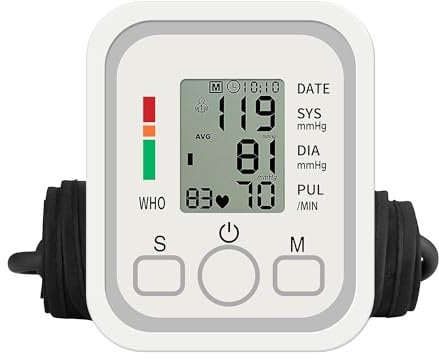 Blood Pressure Monitor, Blood Pressure Machine - CE Certification UK Approved, Home Use Standard Blood Pressure Monitor Upper Arm Blood Pressure Machine, Suitable for 2 People