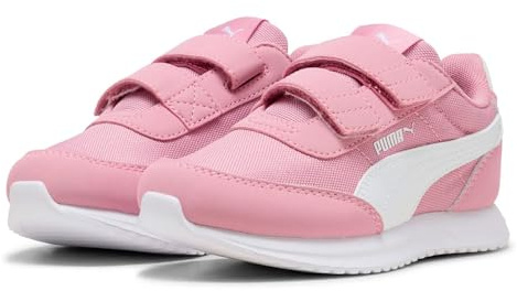 PUMA R78 LIGHTWIND V PS Sneaker, Mauve Mist-Poised PINK White, 32.5 EU