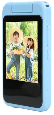 Digitalkamera, 48 MP, 1080P, Touchscreen, Musik-Player, Smartphone, Videokamera für Kleinkinder (Blue)
