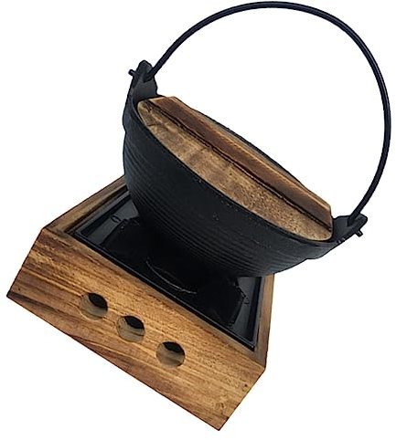 Cabilock Japanese-style Pot Hanging Pot Sturdy Cast Iron Cooking for Kitchen Small Cast Iron for Shabu Shabu for Japanese Hot Dishes