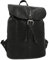 Gusti Rucksack Leder - Bennett Pflanzlich gegerbt Rucksack Laptoptasche Cityrucksack Lederrucksack Aktentasche Damen Herren Schwarz Leder 14L