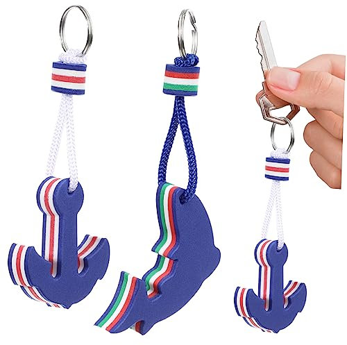 2er Pack Schlüsselanhänger Schwimmend Boot Boje Boot Zubehör Schwimmende Schlüsselring für Kajak Wassersport