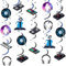 kreat4joy DJ Party Dekoration, 24pcs DJ Thema hängende Wirbel Musik Thema Decke Streamer für DJ Musik Festival Rock and Roll Dance Geburtstag Brautdusche Party Dekoration