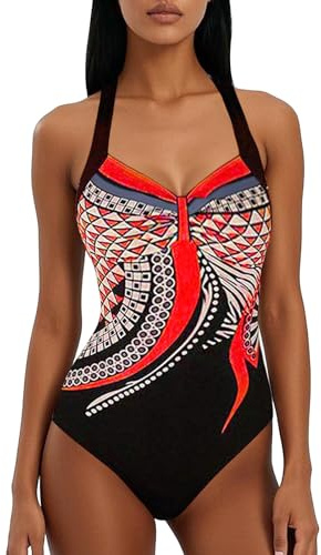 Maillot de Bain Femme 1 Pieces Elégant Monokini Push up Maillot Une pièce Dégradé de Couleur Amincissant Dos Nu Bikini per Bain de Soleil Piscine Sport Plage