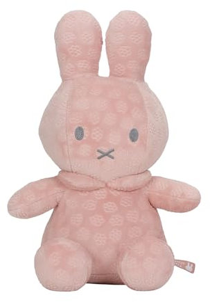 Miffy Plüschtier Flower Rose – 30 cm – Baby Geburt – ultraweich – mit Glöckchen – Kuscheltier – Spielzeug – Dekoration für Kinderzimmer – originelles Geschenk – Kaninchen Mädchen oder Jungen