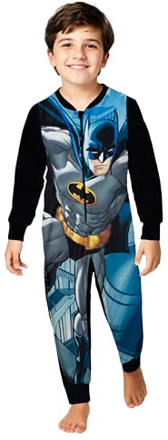 DC Comics Batman Jumpsuit für Jungen - Overall Kinder langarm Schwarz