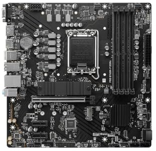 XYYZXKL Cartes mères d'ordinateur Carte mère Fit for MSI Pro B760M-P DDR4 B760 Micro ATX for LGA 1700 i5-12400F i7-12700KF i3-12100F DDR4 M.2 NVMe SATA III Cartes mères d'ordinateur