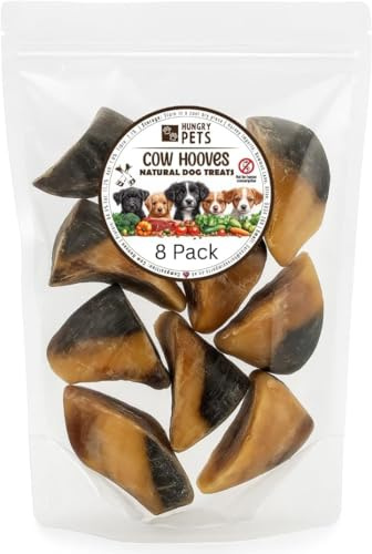 Cow Hooves Natural Dog Treat - 8 Pack Long Tasting treats | Premium