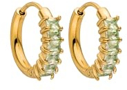 Purelei Cuore Green Ohrringe – wasserfest | Ohrstecker mit grünen Zirkonias | Edelstahl & 14K/18K Vergoldung | Symbol für Glück, Harmonie & positive Energie