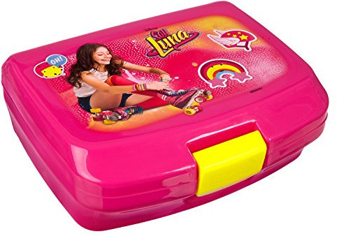 Scooli SORN9900 - Brotzeitdose aus Kunststoff mit Clip, leicht zu öffnen und zu schließen, BPA und Phthalat frei, Soy Luna, ca. 13 x 17 x 6 cm