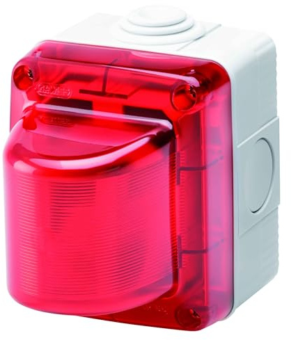 Spia Segnalazione Attacco E14 max. 15W 230V Diffusore Rosso IP55 Gewiss GW27415