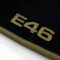 Autoteppich Stylers ATS-Q300_E46-308-010 Passform Velours-Fußmatten mit Bestickung E46 und Rand in Beige
