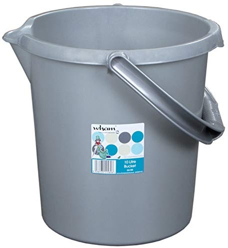 Kunststoff Eimer mit Ausguss 10L Putzeimer Camping Henkel Abfalleimer