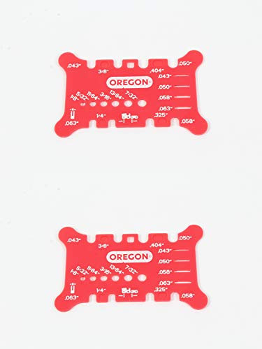 2 Pack 556418 Chainsaw Guide Bar and Chain Measuring Tool