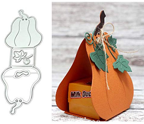 Stanzformen für Kartenherstellung, Kürbis-Box, Metall-Stanzformen, DIY, Scrapbooking, Prägung, Papierkarten, Bastelschablone