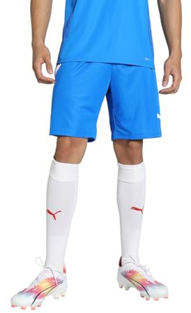 PUMA mens Shorts, Electric Blue Lemonade-Puma White, M