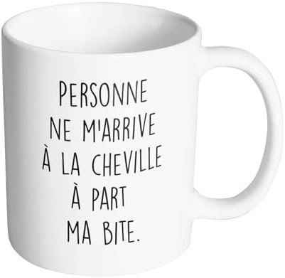 Artist Deluxe Tasse Mug Polymere Incassable 340ML Fun - Personne ne m'arrive à la cheville