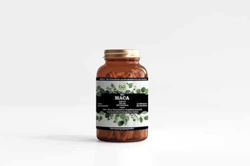 Bio Maca schwarz 500 mg, 300 Tabletten Ohne Magnesiumstearat