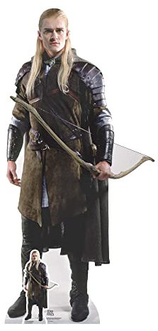 Star Cutouts Legolas mit Schleife - Orlando Bloom - Der Herr der Ringe Lebensgroßer Pappaufsteller
