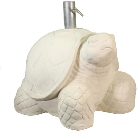 Oriental Galerie Sonnenschirmständer Schirmständer Schildkröte Sonnenschirm Garten Stein Ständer Massiv Halterung Schirme Schildkröten Form Eisenrohr Creme