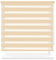 Estor Enrollable de Doble Capa Noche y Día 120x180cm (Ancho x Largo), Persiana Enrollbale para Ventana, tamaño de la Tela 117x175cm (Beige)