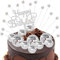 26 PCS Discokugel Kuchen Toppers, 1970er Disco Ball Kuchen Dekorationen Kuchen Toppers Cupcake Toppers Geburtstagsparty Zubehör Kuchen Topper Reflektierende Glitter Kuchen Dekoration Toppers