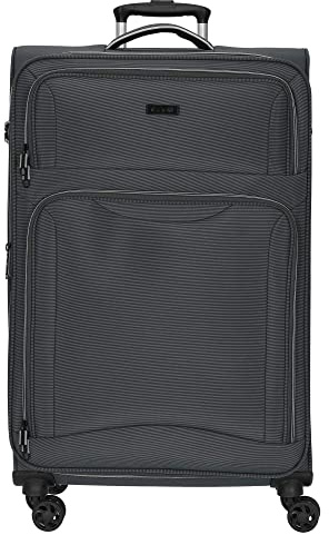 D&N Travel Line 9204-4-Rollen-Trolley L 76 cm grau