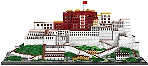 Funshake Bausteine Haus Bausatz, 10000+ Teile Architektur Potala-Palast Modellbausatz, Berühmte Gebäude Modular Custom Bausteine Groß MOC Klemmbausteine Bauset Nicht Kompatibel mit Lego Architecture