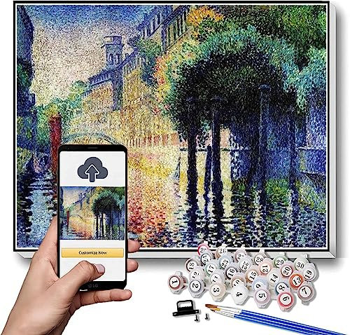 Malen nach Zahlen Kits für Erwachsene und Kinder Rio San Trovaso Venedig Gemälde von Henri-Edmond Kreuz DIY Malen nach Zahlen Kits auf Leinwand