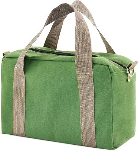 Sanrolax Bolsa de herramientas impermeable de gran capacidad lona bolsa de herramientas vacía, bolsa de herramientas electricista multifuncional portátil herramientas bolsas