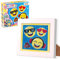 DIAMONDZ CRYSTAL PAINTING Starter Set Funny Face - Diamond Painting Kinder EMOJI Schablone, DIY Diamant Malerei Kinder Bastelset, 15x15cm