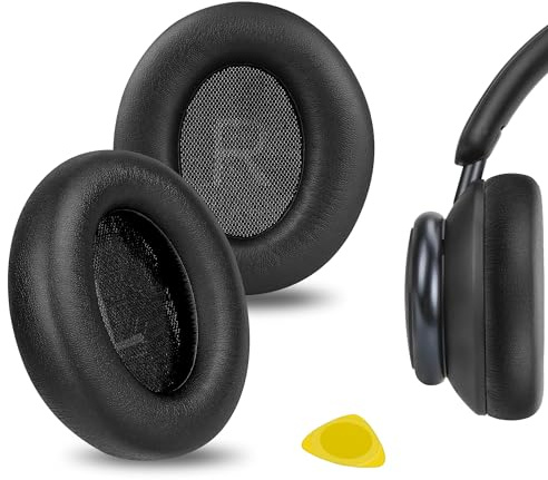 Geekria Ohrpolster für Anker Soundcore Space Q45 Life Q45 A3040, Schwarz
