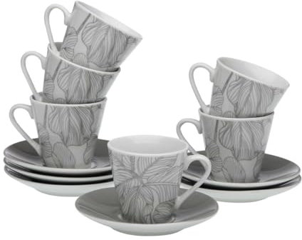 Versa Porzellan Palme Kaffeetassen Set