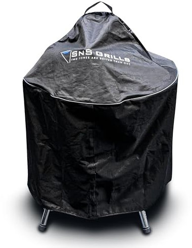 SnS Grills Slow 'N Sear Kugelgrill Abdeckung - Outdoor Holzkohle BBQ Wasserkocher Zubehör, passt Weber und Charbroil, perfekt für Smokey Mountain, Barbecue Smoker und runde Tischbrenner
