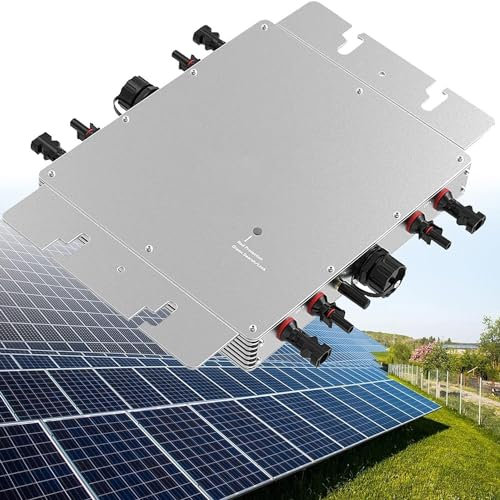 GTANND Micro-onduleur Solaire, Micro-onduleur Solaire, onduleur Miniature 1600 W, étanche IP65, contrôle WiFi, Reconnaissance Automatique 110-230 V, pour Panneau Solaire