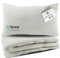 pure shores - Lyocell Bettwäsche 135x200 | Bettwäsche Set 100% Lyocell Satin | Oeko-Tex | Tencel | Reißverschluss | Set mit Kissen (Perlmutt-Beige, 135x200 + 80x40 cm)