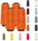 4 KONEN - Nähmit - Overlockgarn Nähgarn je 1500 Meter - 100% Polyester Garn für Overlock Coverlock & Coverstich Nähmaschinen - Fadenstärke 40/2 (120er) (A06-849-orange)