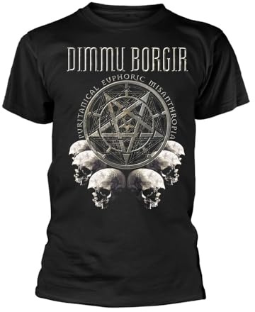 Dimmu Borgir Puritanical Euphoric Misanthropia Skulls T-Shirt Black L