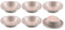 Molde Antiadherente para Hamburguesa Muffin Molde para Tartas de Huevo Bakeware para Pan de Hamburguesa Popover Muffin Cupcake Pudding Mousse Gelatina etc Plato Redondo Set de 6 Piezas 10cm